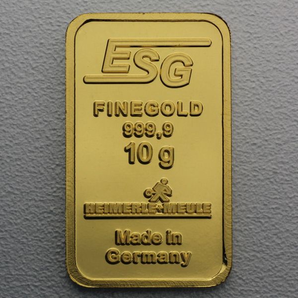 10g Goldbarren Bilder Verschiedener Prägeanstalten | ESG Goldbarren.de